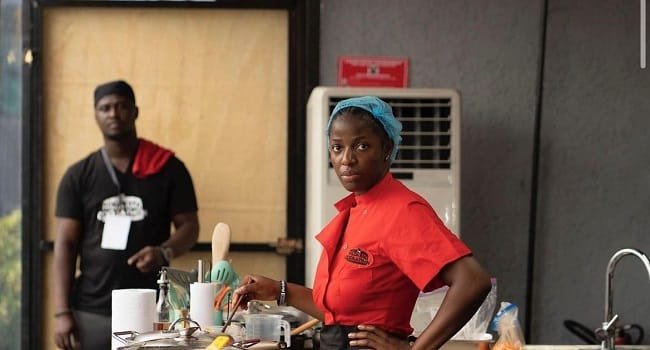 Hilda Baci during her cooking session to break the Guinness World Record